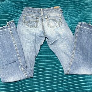 ariat 27L unhemmed high rise slim trouser jeans